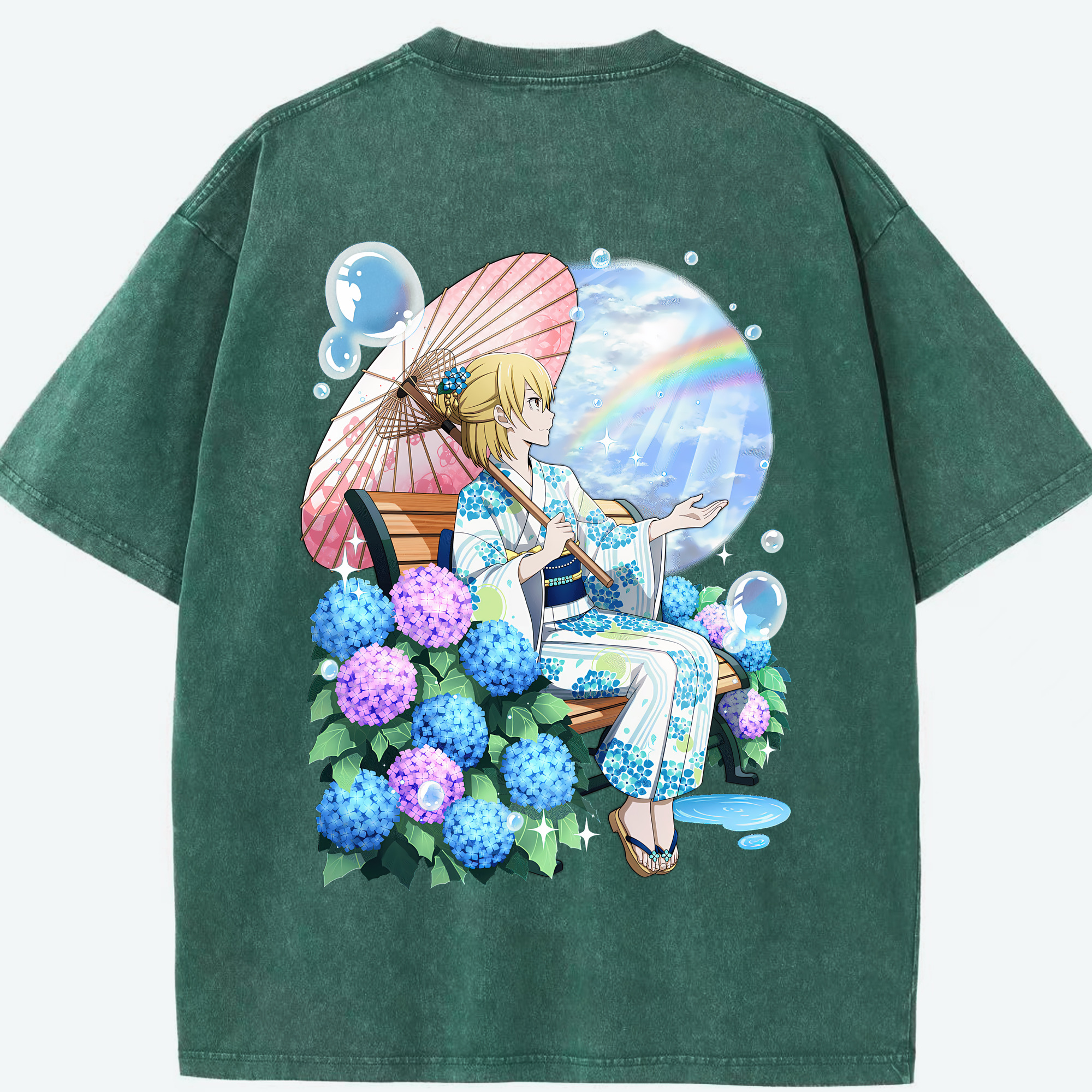 （画像用） 文豪ストレイドッグス Bungo Stray Dogs 綿100% ヴィンテージ風 半袖Tシャツ（背面プリント）
